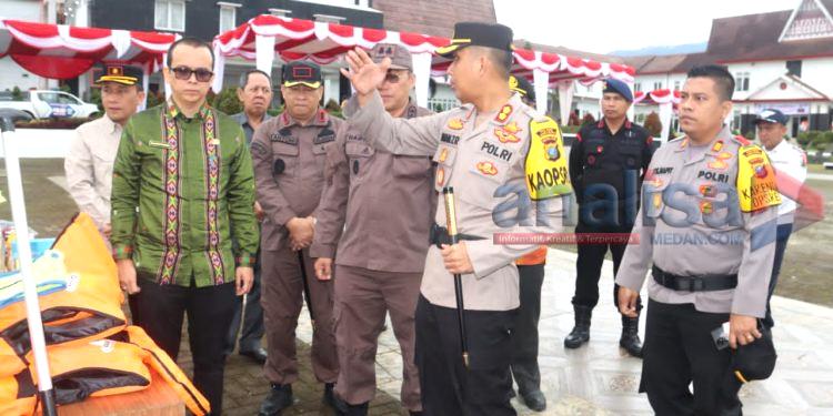 Kapolres Tapsel, AKBP Imam Zamroni Pimpin Apel Gelar Pasukan Pengamanan Nataru
