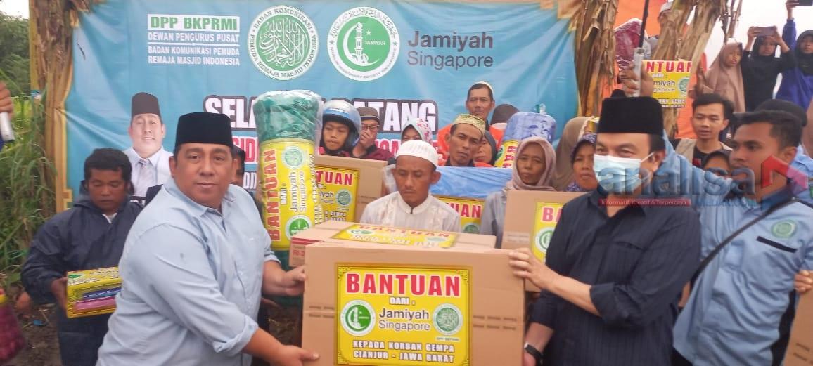 Jamiyah Singapore Bantu Rp 500 Juta Kepada Korban�Gempa Cianjur