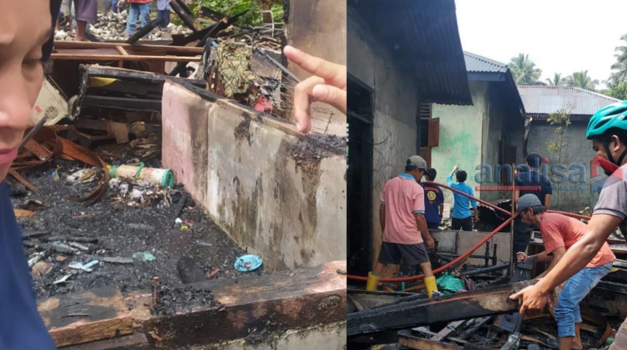 Dua Rumah, Satu Mushola Terbakar di Sidimpuan