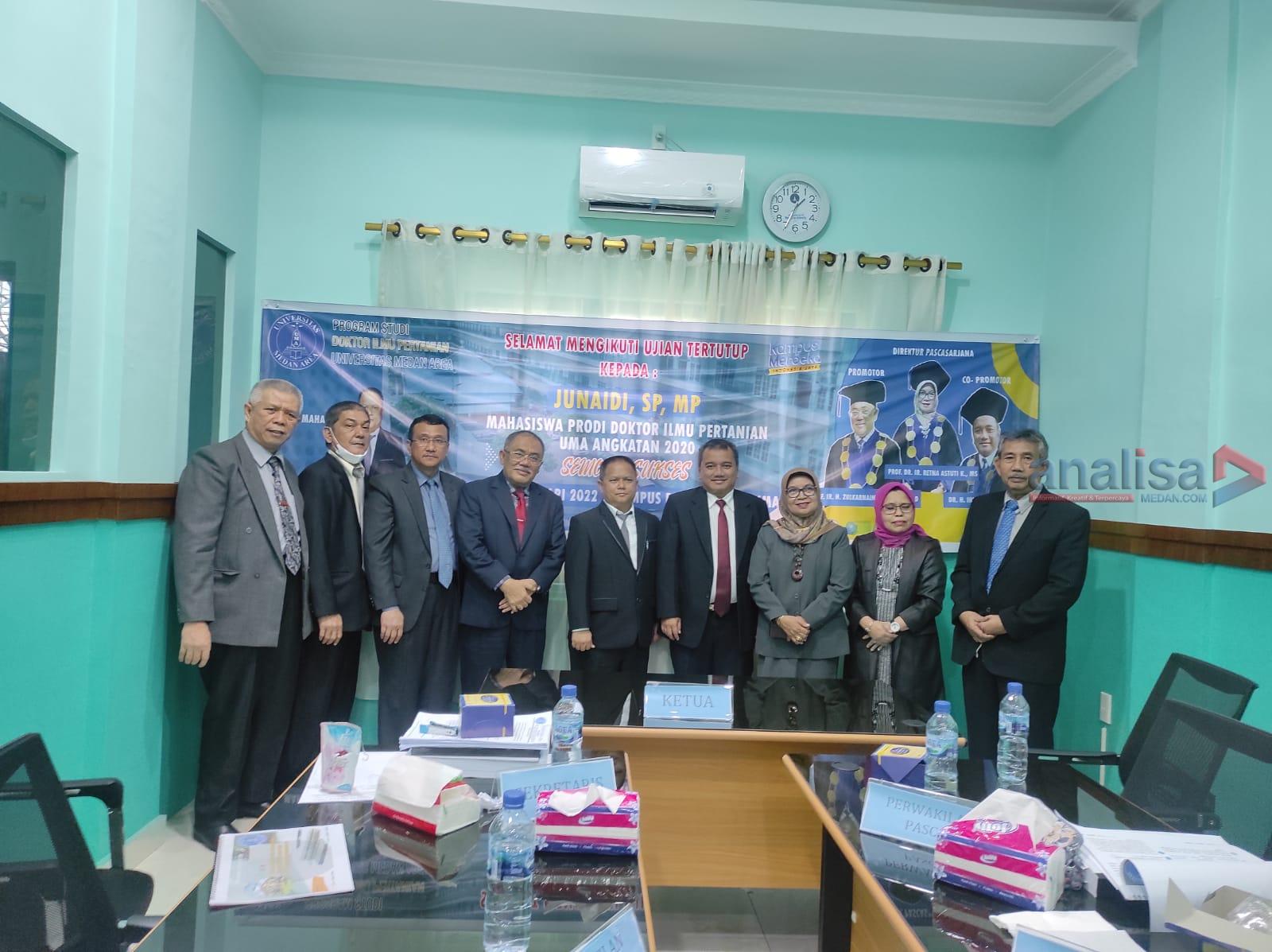 GM PTPN 3 Junaidi Doktor Pertama Program Doktor Ilmu Pertanian UMA