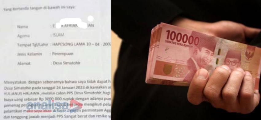 Dimintai Uang Rp.3 Juta! Anggota PPS di Tapsel Pilih Mengundurkan Diri
