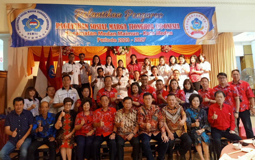 Musdy Chang Dilantik sebagai Ketua PSMTI Medan Maimun Periode 2023-2027