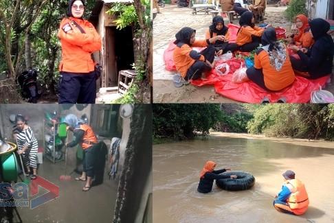 Suka Duka Perempuan Tangguh Satgas BPBD Padangsidimpuan