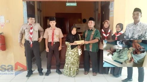 Salut! Siswa MTs YPKS Kumpul Donasi di Sekolah Untuk Bayi Gizi Buruk di Padangsidimpuan