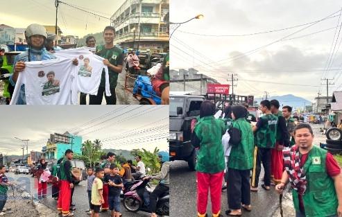 Aksi Berbagi Takjil Relawan Imran di Pusat Kota Padangsidimpuan