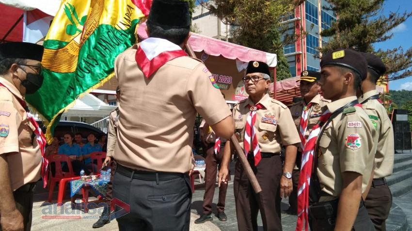 Kirab Tangkal Napza Kwarda Sumatera Utara Ditutup di Kota Gunung Sitoli