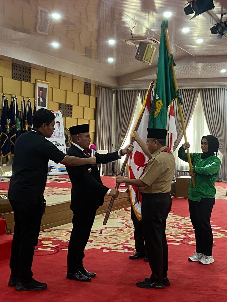 Gubernur Sumut Berangkatkan Kontingen Jambore Dunia ke Korsel, Gali Pengalaman dan Jaga Nama Baik