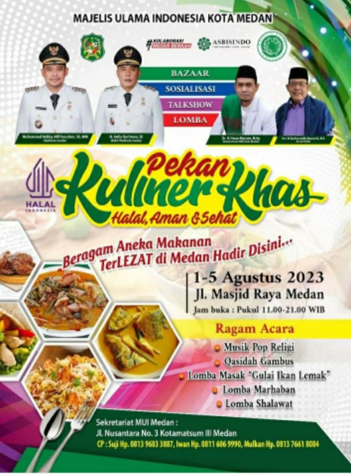 Hari Ini Walikota Buka Pekan Kuliner "KHAS" MUI Medan, Ada Lomba Masak Gulai Ikan Lemak