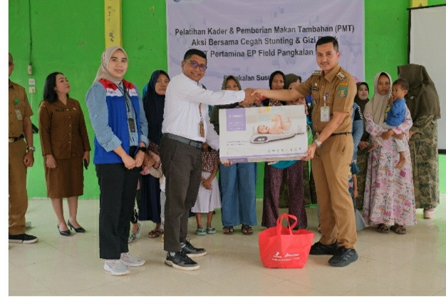 Pertamina EP Pangkalan Susu Bantu Pencegahan Stunting di Pangkalan Susu dan Lubuk Kertang