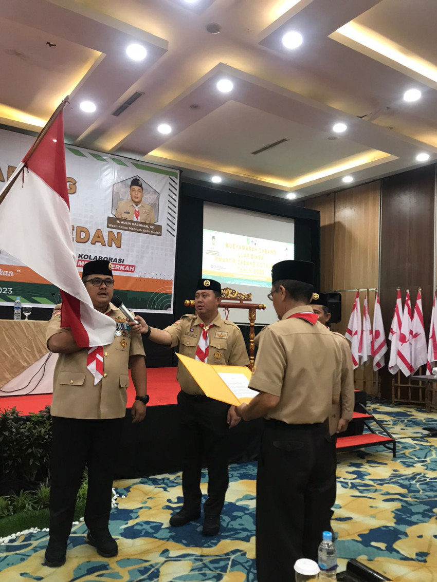 Topan Obaja Putra Ginting  Ketua Kwartir Cabang Gerakan Pramuka Kota Medan