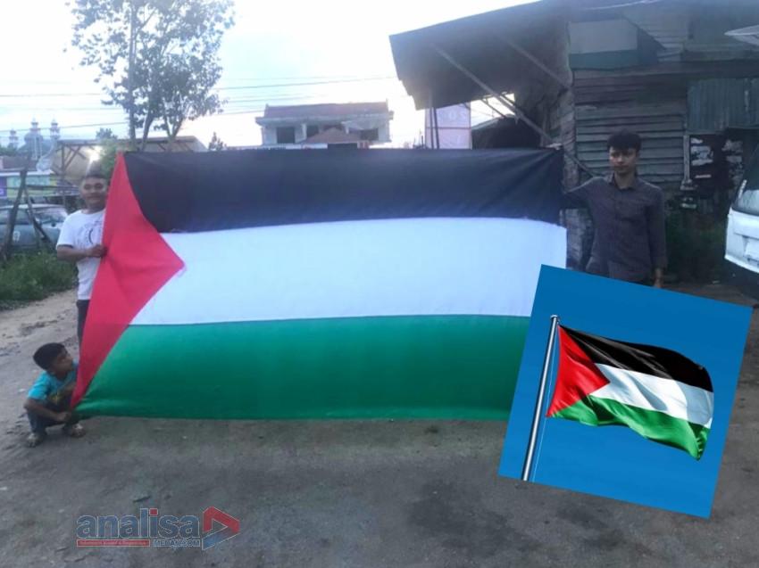 Jum'at Besok, Bendera Palestina Berkibar Tinggi di Kelurahan Tobat Kota Padangsidimpuan