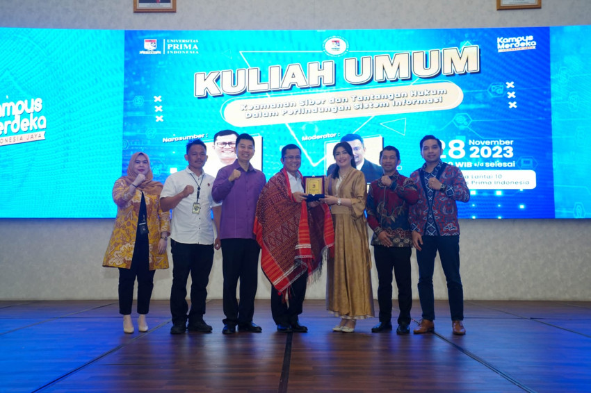 Dirkrimsus Polda Sumut Kuliah Umum Keamanan Siber di UNPRI