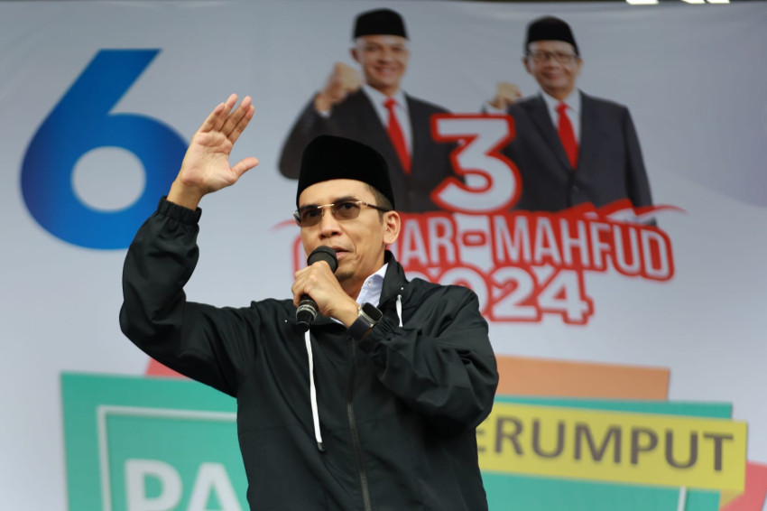 TGB Hadiri TPN Merumput Pasar Murah Ganjar-Mahmud di Medan