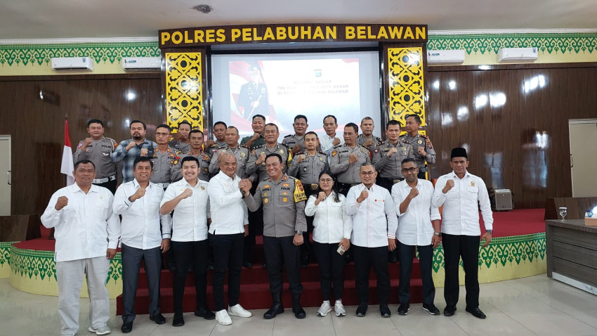 Sikapi Situasi Politik, Komisi I DPRD Medan Kunjungan kerja ke Polres Pelabuhan Belawan