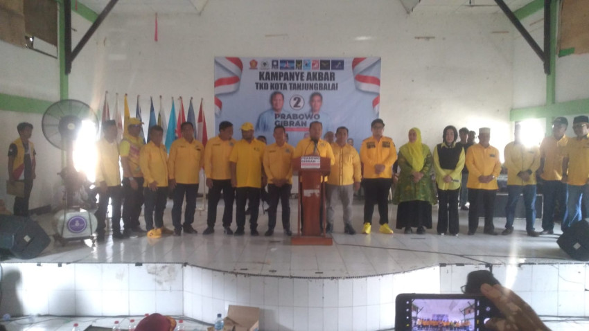 Kampanye Akbar, TKD Kota Tanjungbalai Optimis Prabowo Gibran Menang Satu Putaran