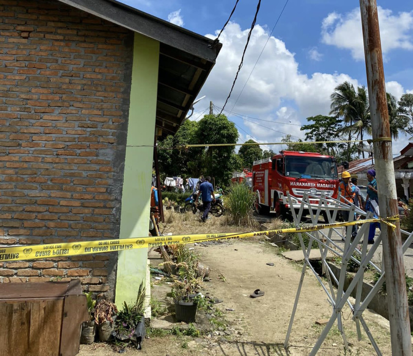 Rumah Penduduk Terbakar, Damkar Pematangsiantar Gerak cepat Padamkan Api