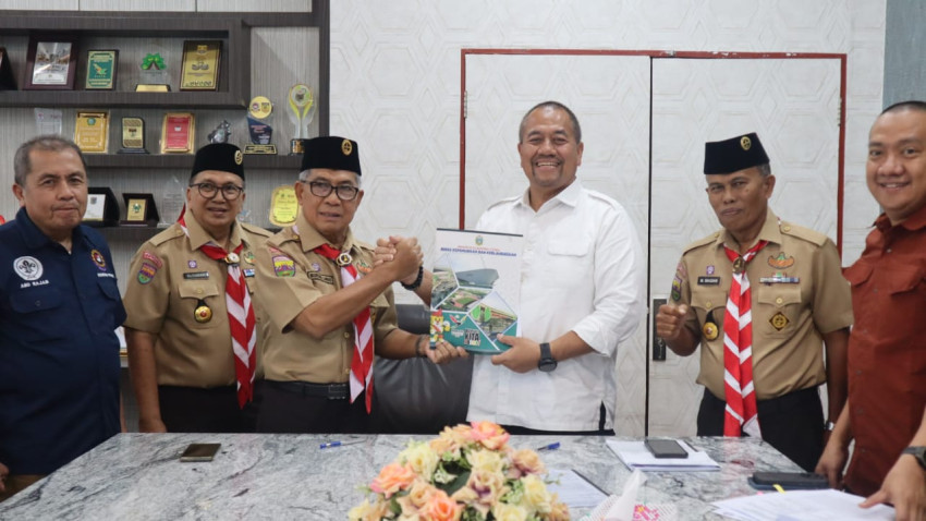 Pj Gubsu, Dana Hibah  Harus Tingkatkan Program Kepramukaan