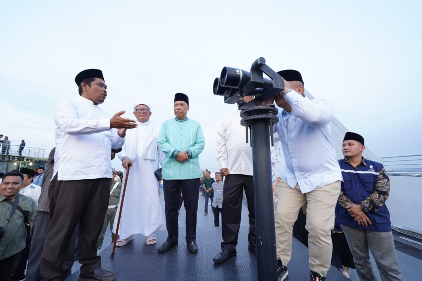 OIF UMSU Titik Pengamatan Rukyatul Hilal Pemko Medan