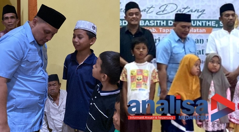 Safari Ramadhan, Ketua DPRD Basith Buka Bersama Anak Yatim di Tapsel Dan Bagikan Takjil Kepengendara