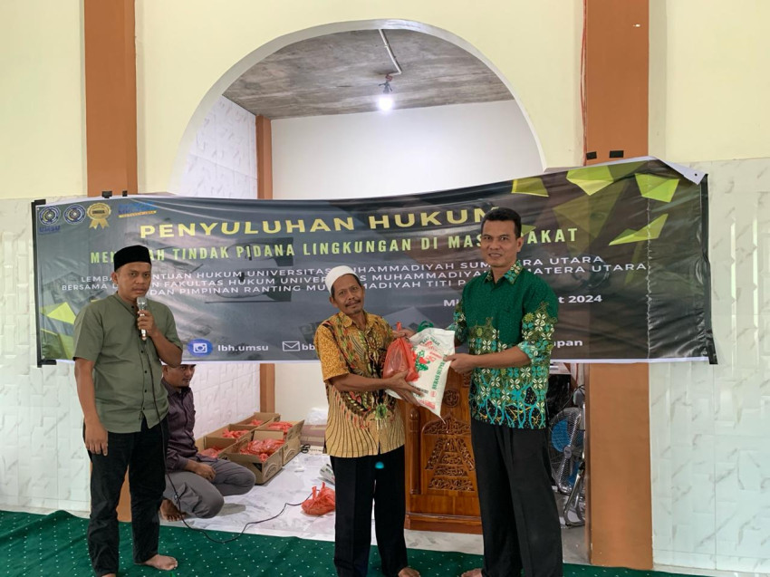 Fakultas Hukum UMSU-LBH UMSU Gelar Penyukuhan Hukum di Medan Marelan