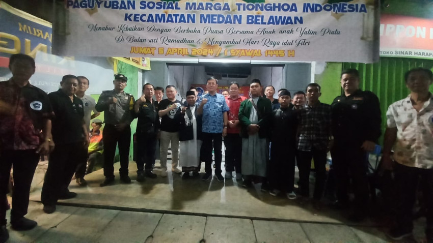 Jelang Lebaran, PSMTI Belawan Berbagi dengan Yatim Piatu