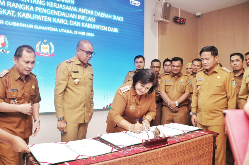 Kendalikan Inflasi Pangan, Tiga Daerah di Sumut Jalin Kerja Sama