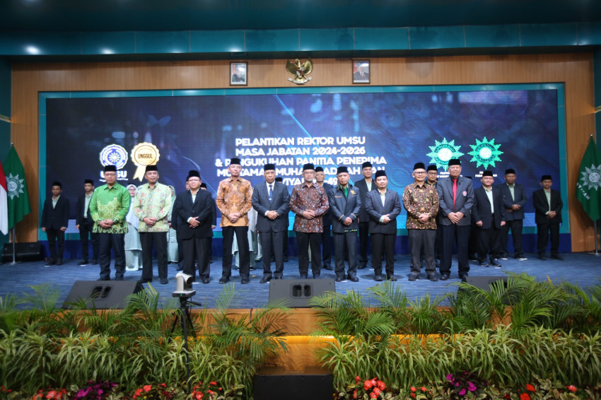 PP Muhammadiyah  Lantik Rektor UMSU  dan Panitia Muktamar Ke-49  Tahun 2027 Di Sumut