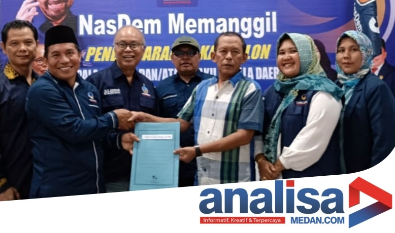 Usai Mendaftar ke PAN, Ahmad Fauzan Juga Menyerahkan Berkas Ke Nasdem Sebagai Balon Bupati/Wakil Tapsel