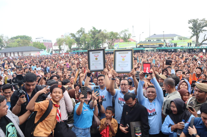 Pecahkan Rekor MURI Dunia, Konser Drumband Menggunakan Seragam Pramuka Siswa se-Kota Medan