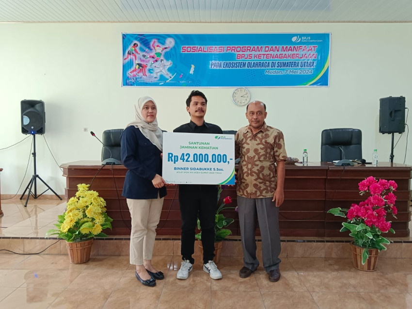 Serahkan Santunan pada Keluarga Pelatih Tinju, BPJS Beberkan Manfaat Program bagi Atlet dan Pelatih PON Sumut