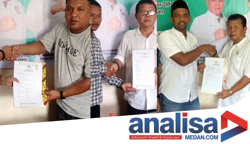 Empat Kandidat Bakal Calon Kepala Daerah Ambil Formulir ke PKB Tapsel