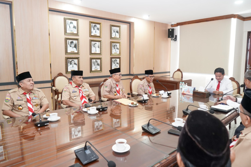 Terima Kunjungan Pengurus Kwardasu, Pj Gubernur : Pramuka di Sumatera Utara Miliki Potensi