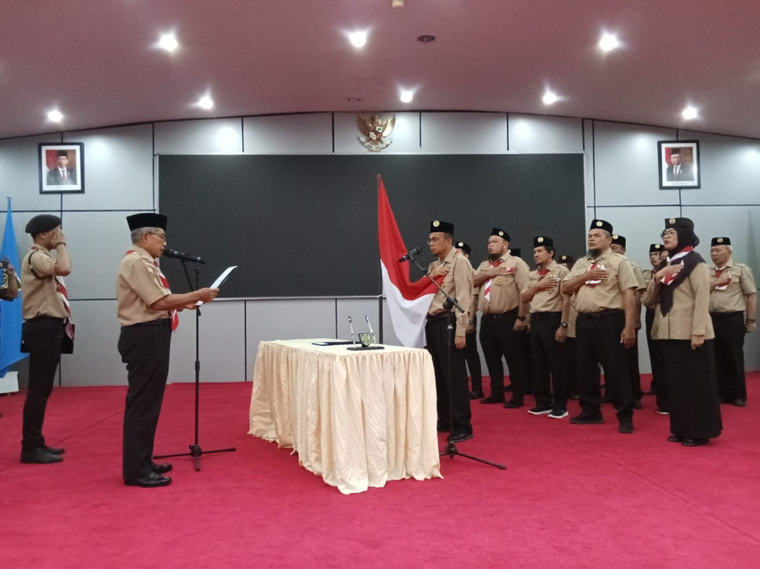 Ketua Kwarda Sumut Lantik Pengurus Mabigus Pramuka UISU