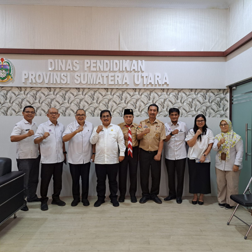 Bahas Pembinaan Pramuka, Pengurus Kwarda Sumut Koordinasi dengan Dinas Pendidikan