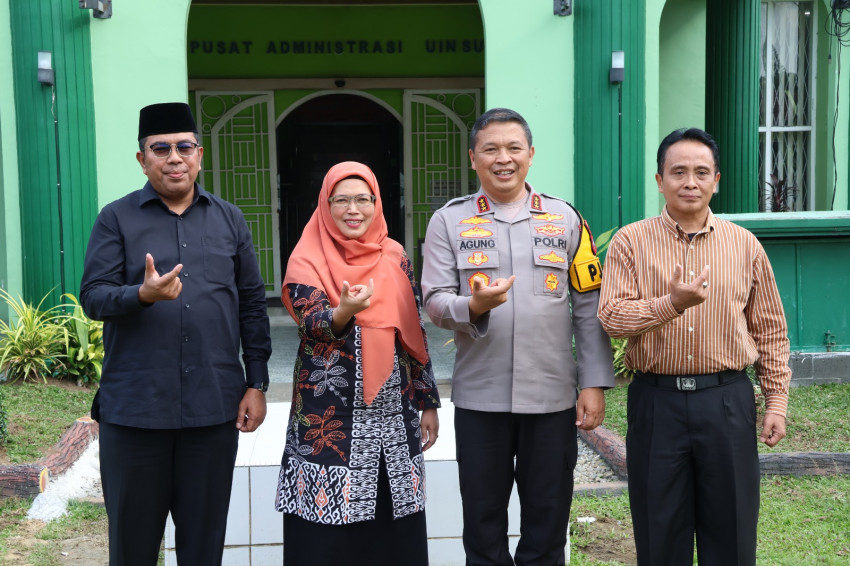 Kapolda Sumatera Utara Silaturahmi Ke UIN Sumut, Dukung Raih Akreditasi Unggul