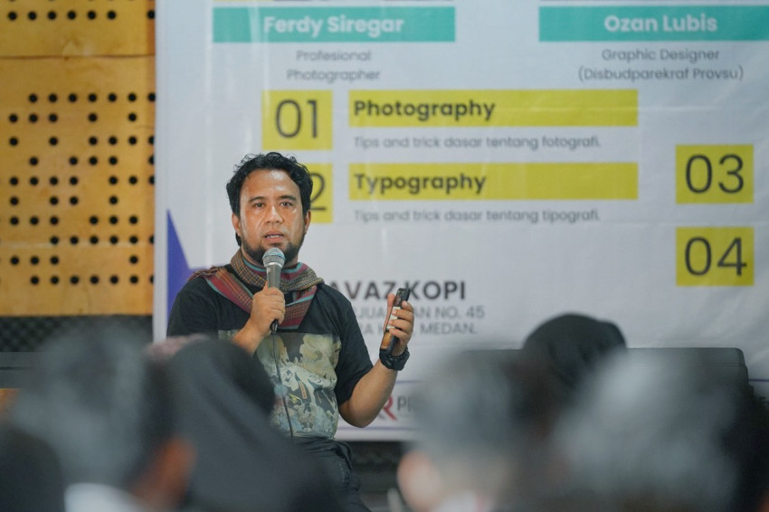 Kolaborasi Disbudparekraf Sumut Gelar Pelatihan Fotografi dan Tipography Bagi Pelaku Ekonomi Kreatif
