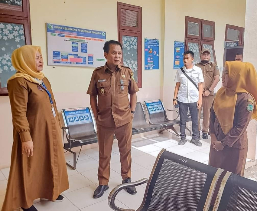 Kunker ke Puskesmas Binanga Palas, Ini Pesan Pj Bupati Ardan Noor