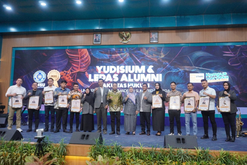 Fakultas Hukum UMSU Gelar Yudisium dan Lepas Alumni