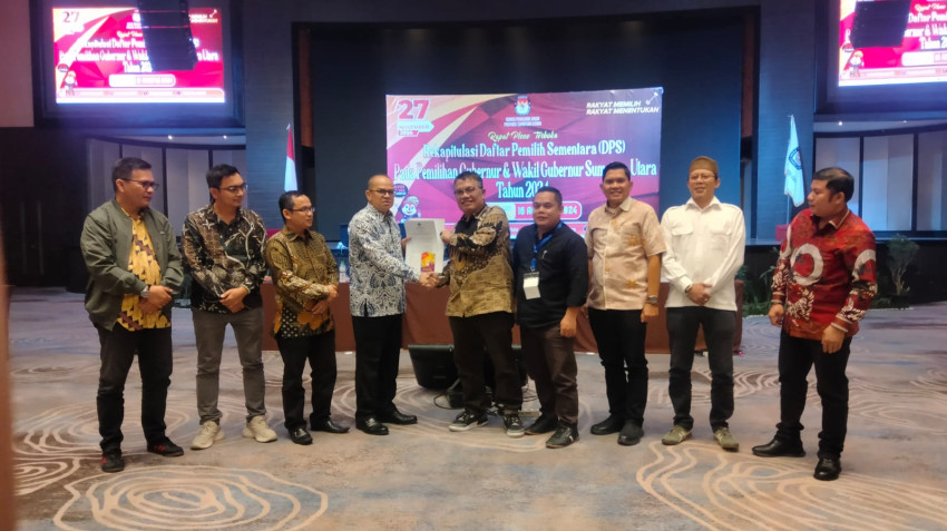 KPU Sumut Tetapkan DPT Pilkada 2024, Jumlah Pemilih 10.813.825