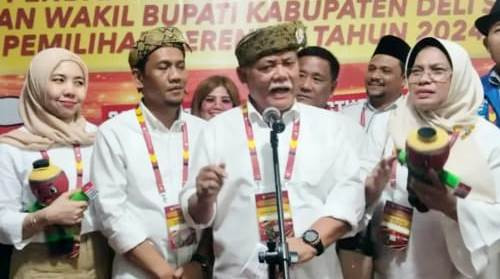 Pasangan AYS-BSA Daftar ke KPU Deliserdang