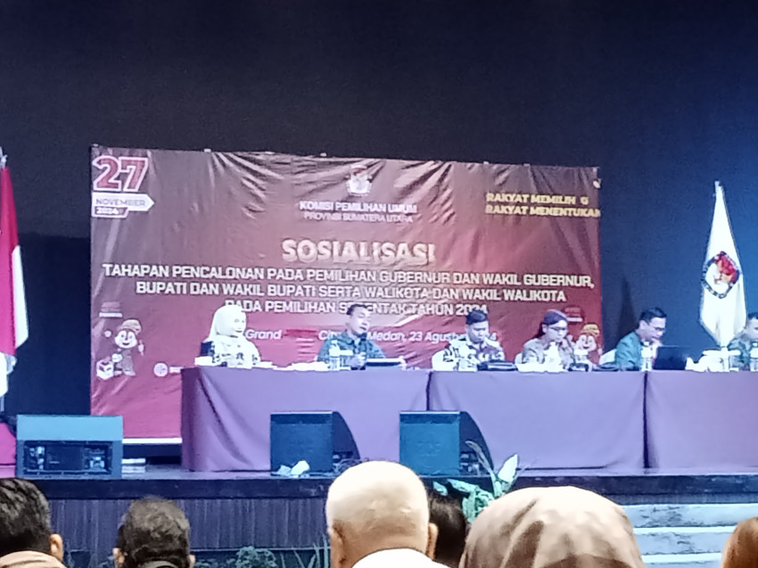 KPU Sumut Umumkan Masa Pendaftaran Calon Kepala Daerah 27 s.d 29 Agustus