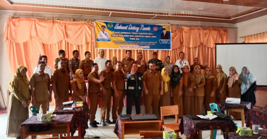 Pj Bupati Buka Rakor Aksi 6 Sistem Manajemen Data Percepatan Penurunan Stunting