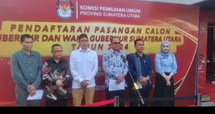 KPU Sumut Resmi Buka Pendaftaran Pasangan Calon Gubernur, 27 hingga 29 Agustus