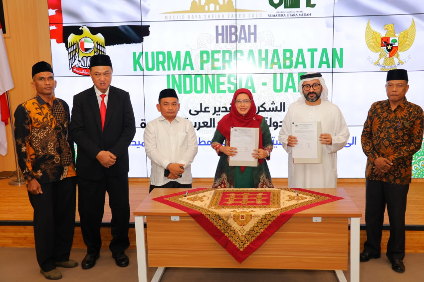 UIN Sumut Dapat Hibah 5 Ton Kurma dari Arab, Pembangunan Asrama Mahasiswa Menyusul