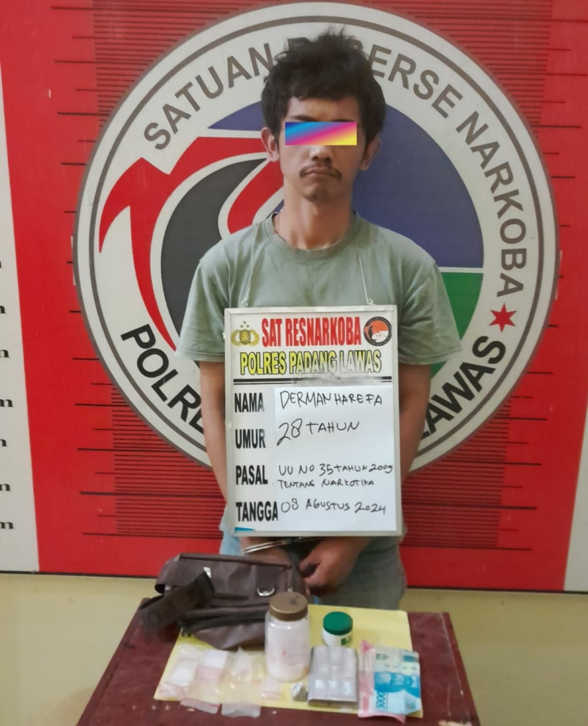 Polres Palas Amankan Bandar Narkoba di Kecamatan Sosa Timur