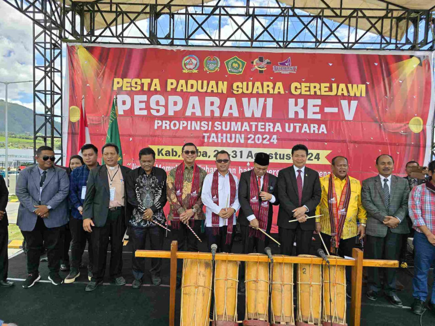 Pemprovsu Dorong Kontingen Tampilkan yang Terbaik di Pesparawi Ke-V Sumut,