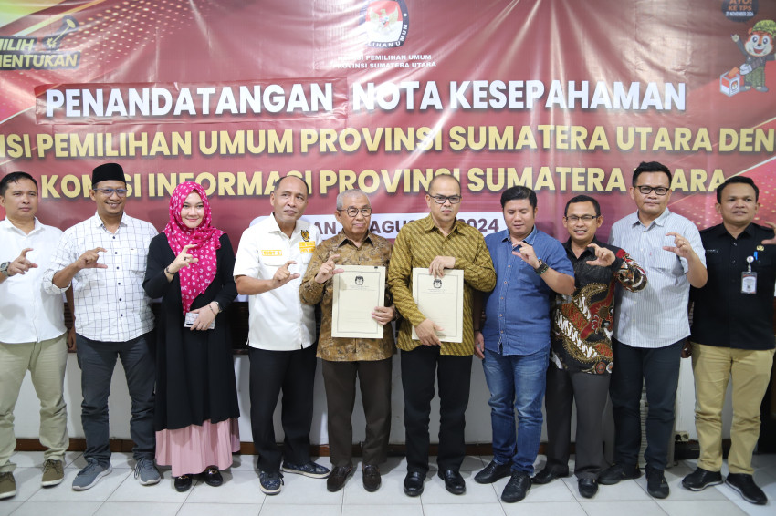 Masuki Tahapan Pilkada, KPU Sumut MoU Keterbukaan Informasi Publik dengan KIP