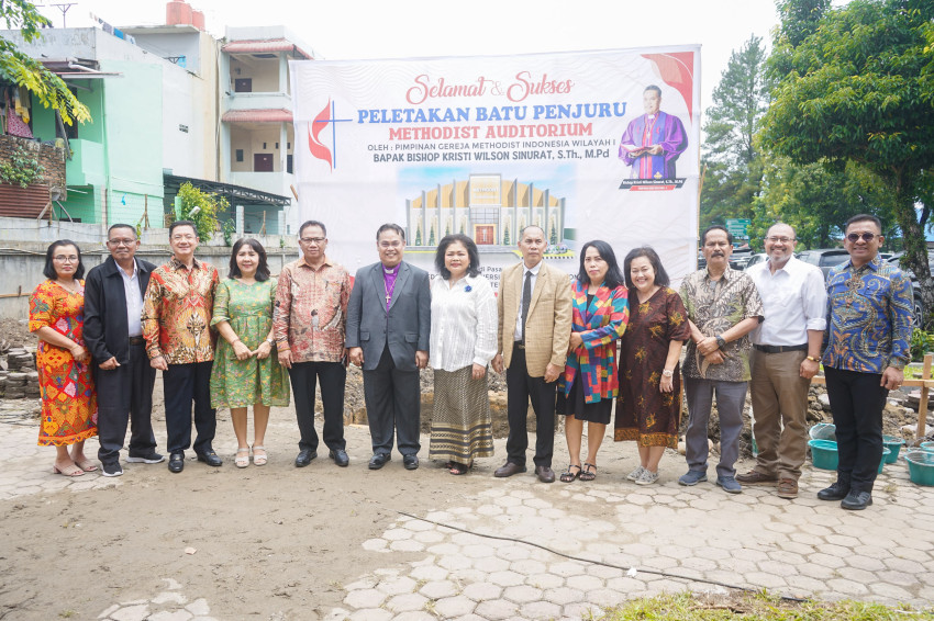 Peletakan Batu Pertama Pembangunan Methodist Auditorium, Kristi Wilson : Dukung Proses Penyelenggaraan Pendidikan di UMI