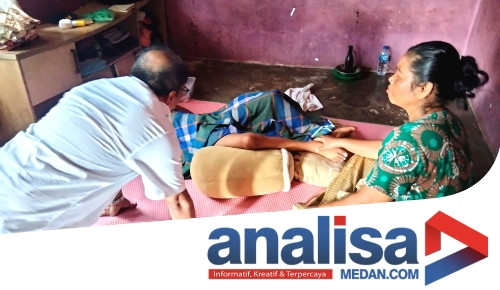 Kedepankan Kemanusiaan, Cawali Letnan 02 Kunjungi Anak Penderita Tumor di Sidimpuan