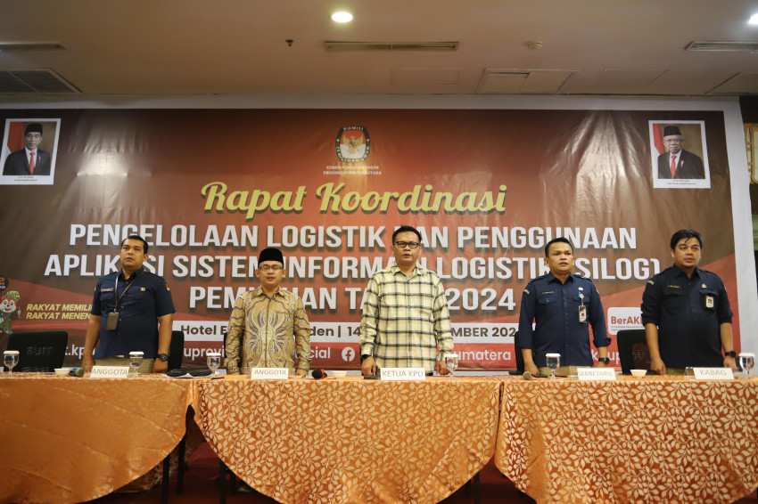 KPU Sumut Gelar Rakor Pengelolaan Logistik dan Penggunaan Aplikasi SILOG